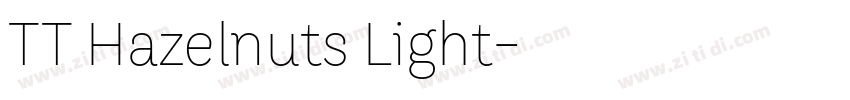 TT Hazelnuts Light字体转换